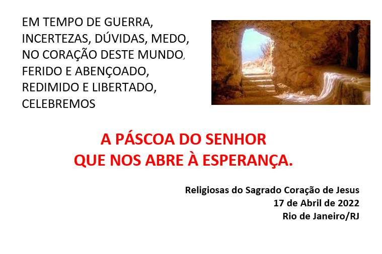 Easter message in Portuguese from the Province of Brazil