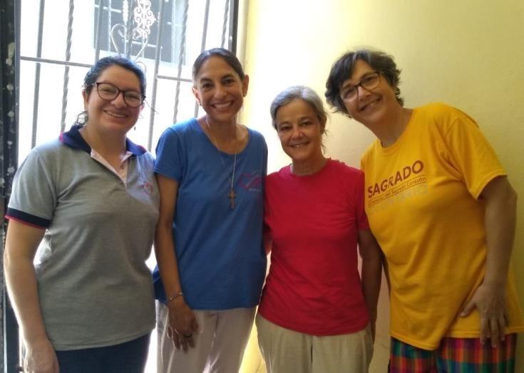 RSCJ Community of Haiti; Rosa Vásquez, Maricruz Tigueros, Sofía Baranda and María del Valle Adame