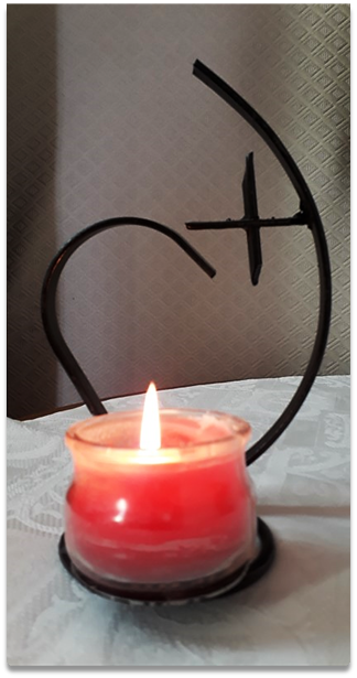 Sacred Heart candle
