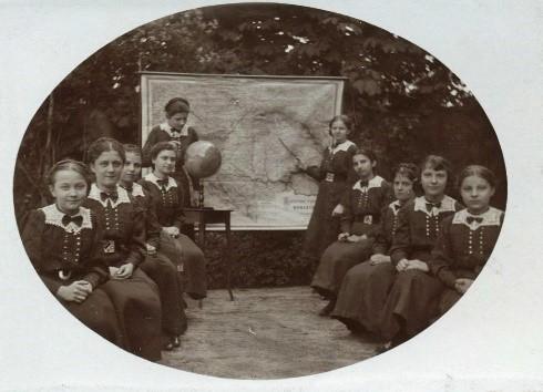 Geography class in Lviv in 1912
