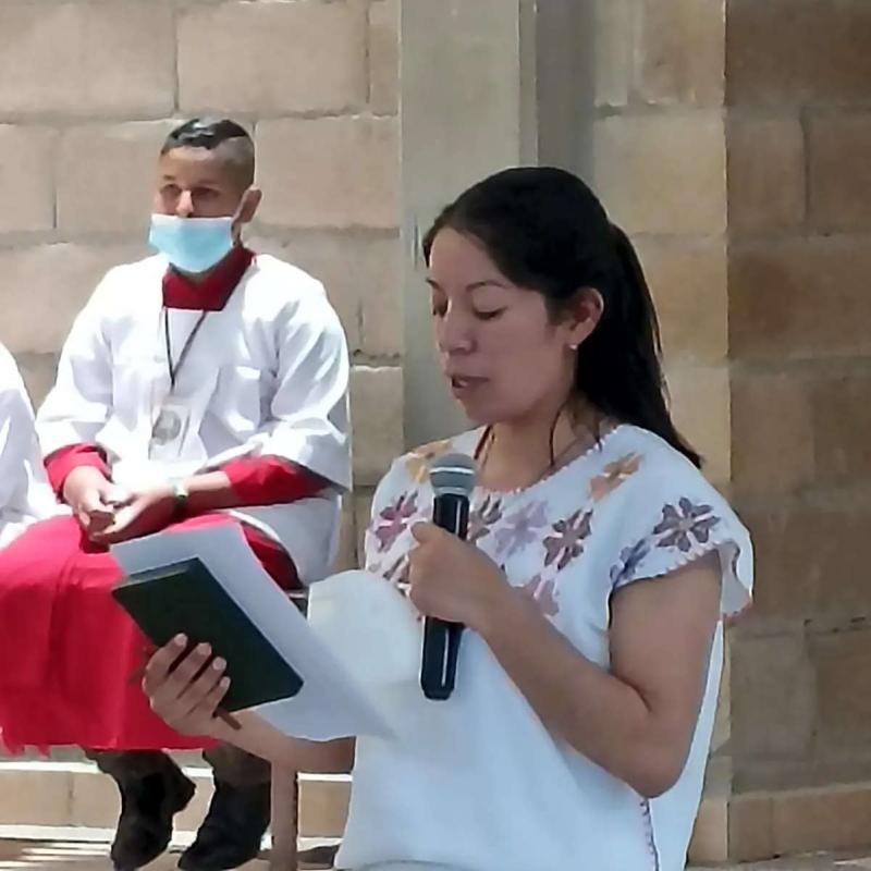 Premiers vœux de Sandra Cayetano Victoriano en Mexique