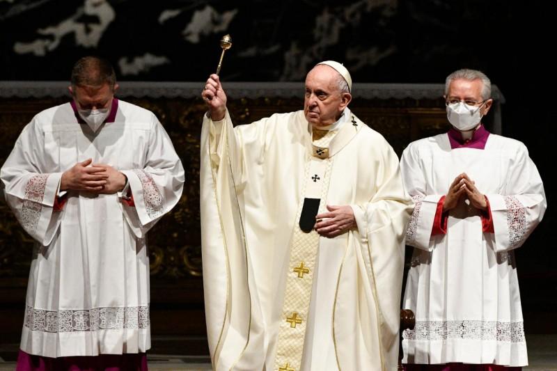 Pope Frances celebrating 26th World Day of Consecrated Life on 2 February 2022