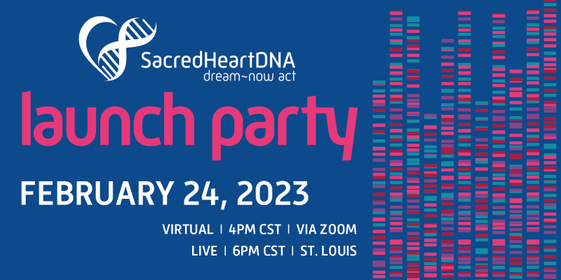 Sacred Heart DNA launch party announcement