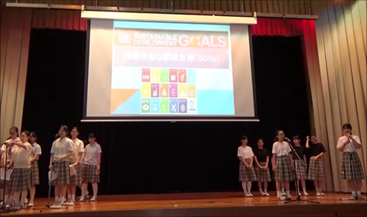 The 7th graders’ play on SDGs, pre-Covid-19