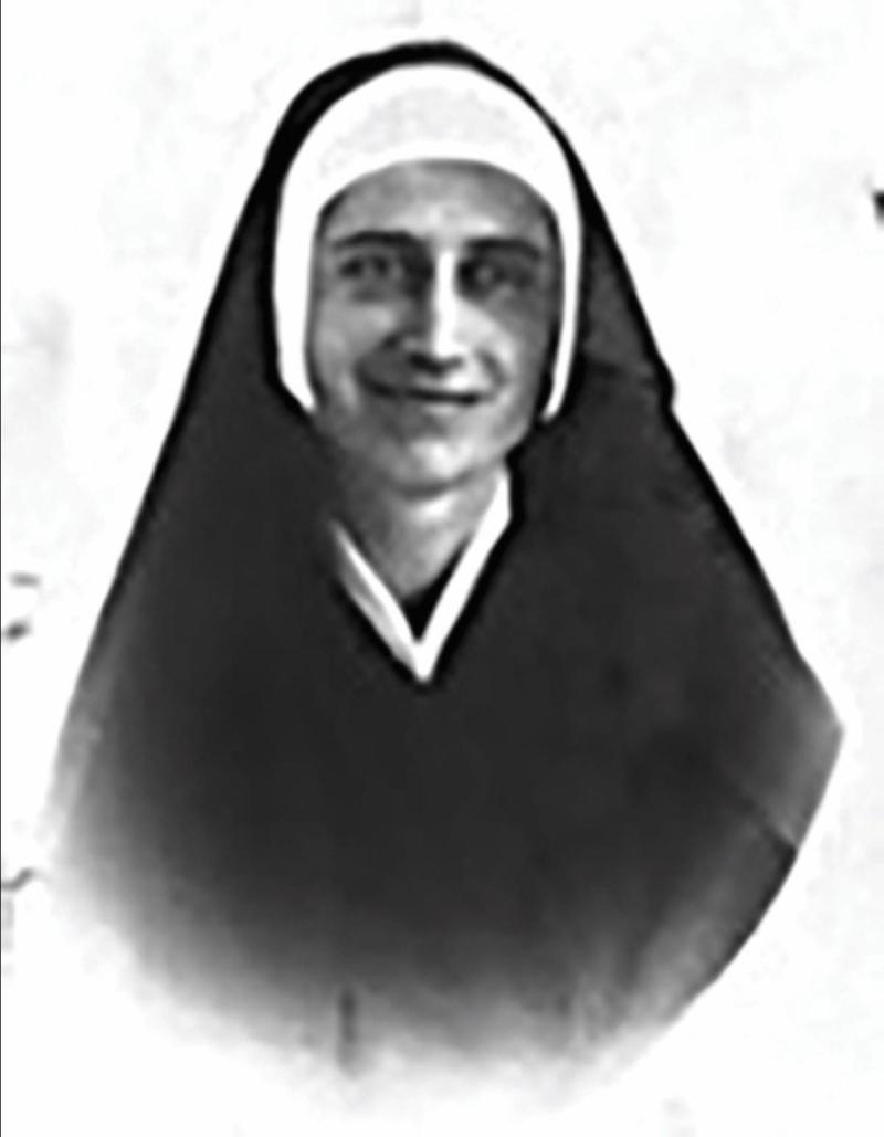 Photo sur la demande de passeport de Sr Agnès Micallef, RSCJ. 1934. Avec l'aimable autorisation des Archives nationales de Malte