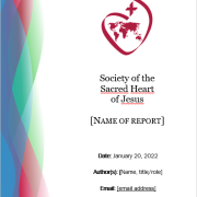 Society report template in English