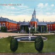Carte postale du couvent du Sacré-Cœur à Kenwood, Albany, New York.
