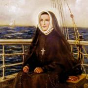 St. Rose Philippine Duchesne on the Rebecca, Oil on Panel, by Margaret Mary Nealis rscj