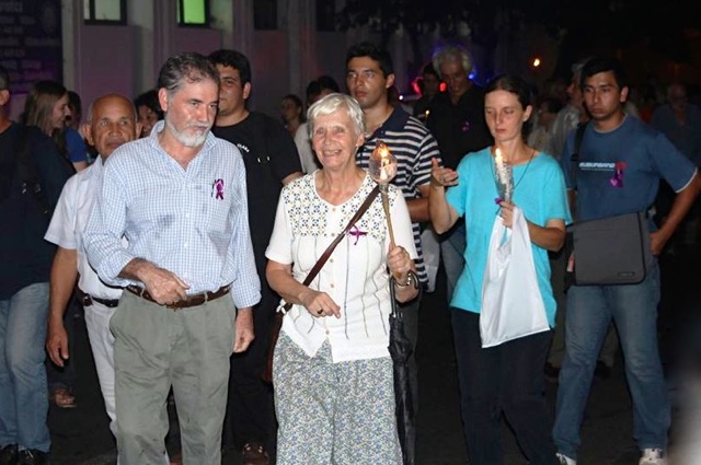 Marcha de silencio por los campesinos 11 de abril 2014