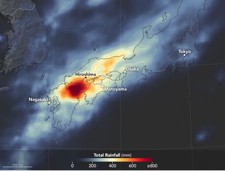 NASA Earth Observatory - Japan Flooding 2018