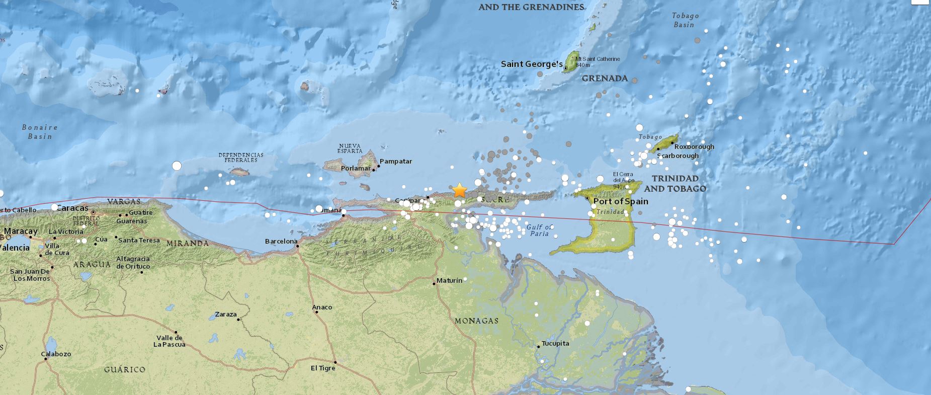 Earthquake in Venezuela