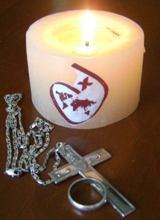 Candle & Cross