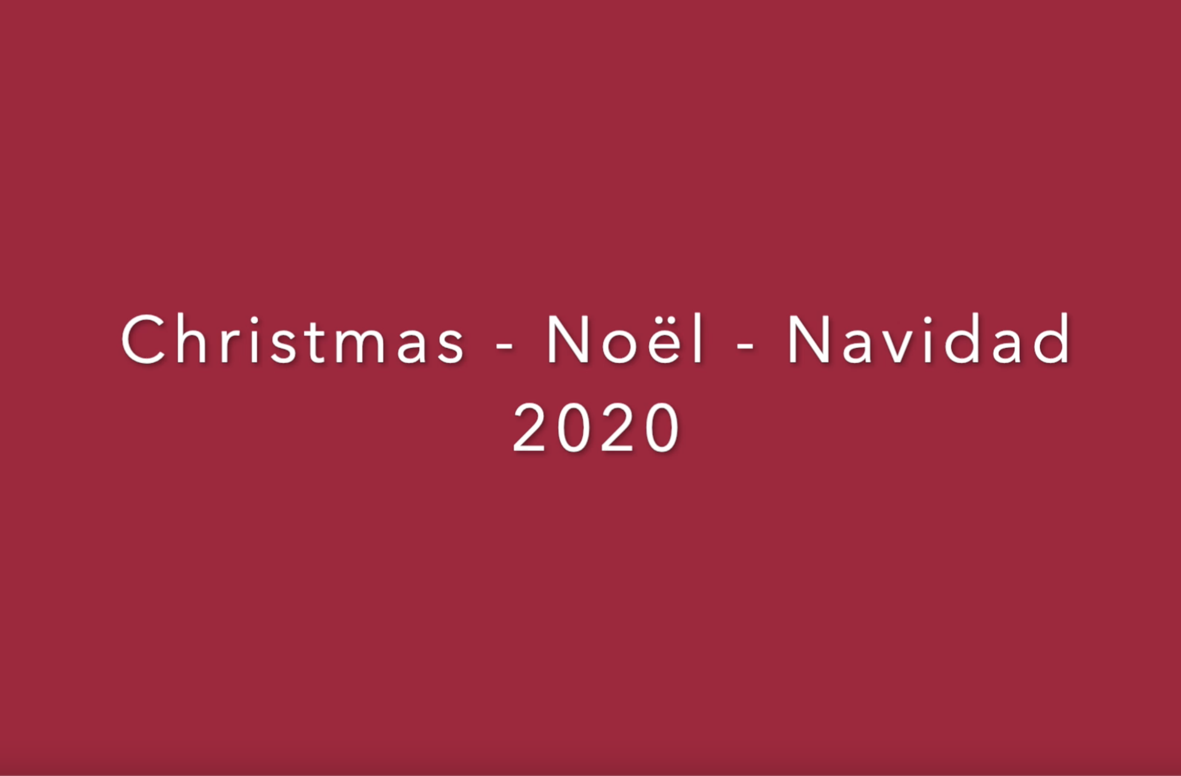Christmas - Noël - Navidad 2020